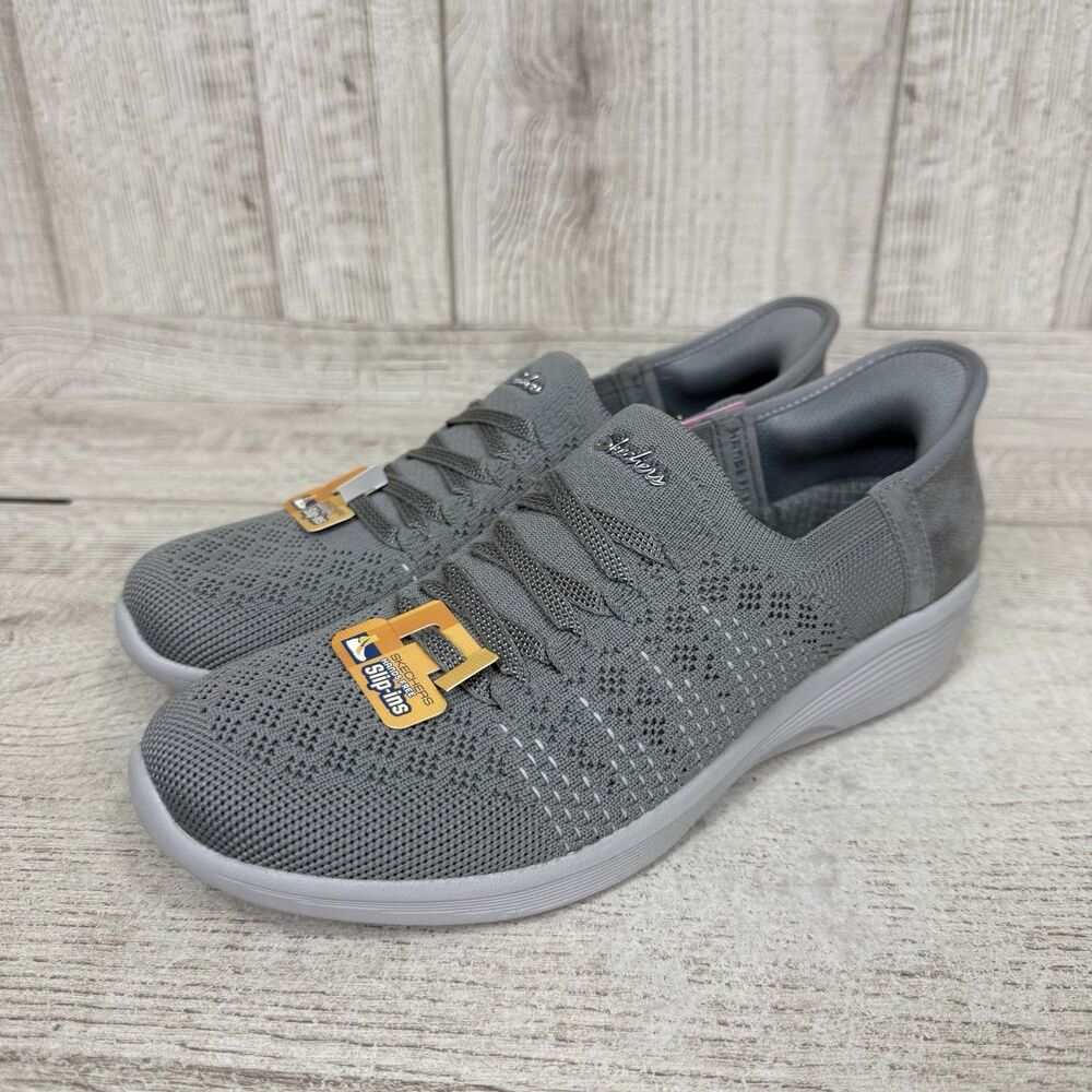 Skechers Slip-Ins Arya Swiftly Fashion Comfort 158918 Women Sz 6.5 Sneakers Grey - Picture 9 of 9